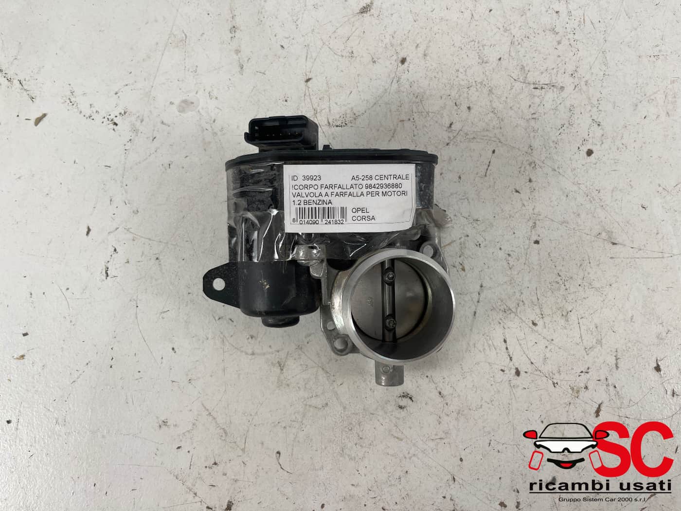 Corpo Farfallato Opel Corsa F 1.2 Benzina 9842936880 - 39923