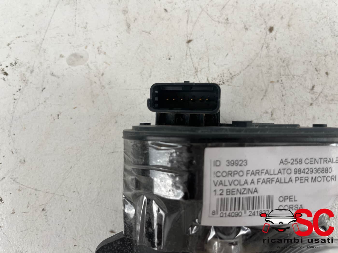 Corpo Farfallato Opel Corsa F 1.2 Benzina 9842936880 - 39923