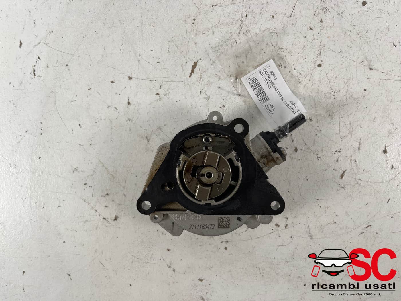 Depressore Freni Opel Corsa F Benzina 9812133880 - 39943
