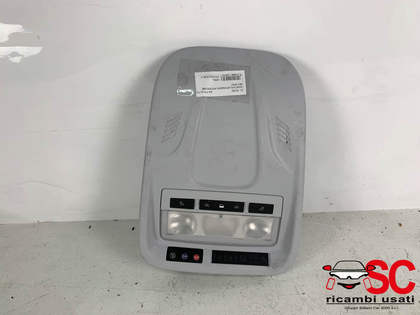 Plafoniera Luce Anteriore Opel Crossland X 39118721 - 40282 Plafoniera Luce Anteriore Opel Crossland X 39118721 - 40282