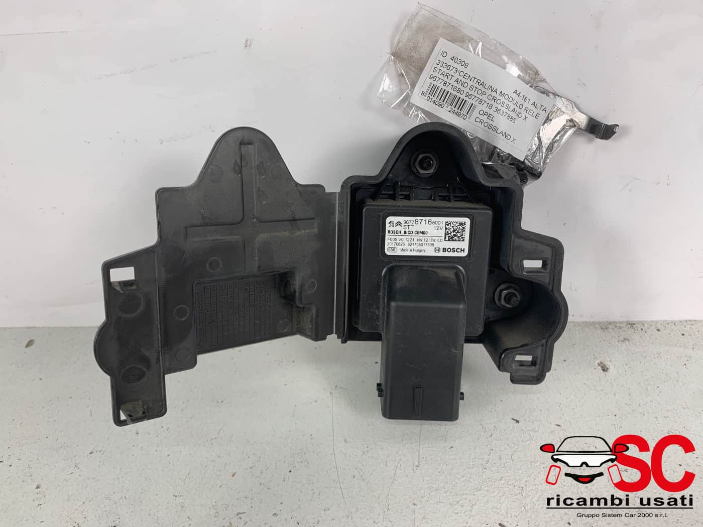 Centralina Modulo Rele Start And Stop Crossland X 9677871680 3637885 - 40309
