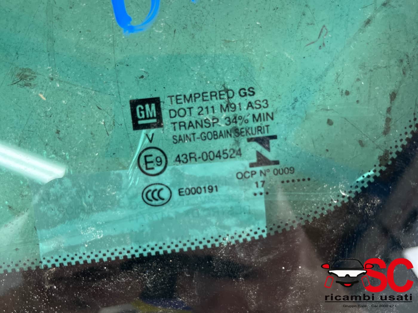 Vetro Fisso Posteriore Destro Opel Crossland X 13478714 - 40353