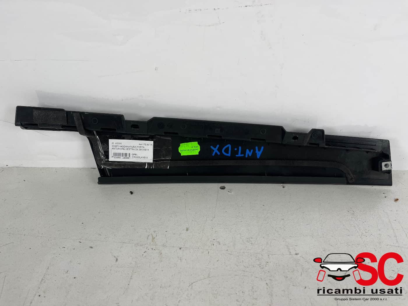 Modanatura Porta Anteriore Destra Opel Crossland X 39123011 - 40355 Modanatura Porta Anteriore Destra Opel Crossland X 39123011 - 40355