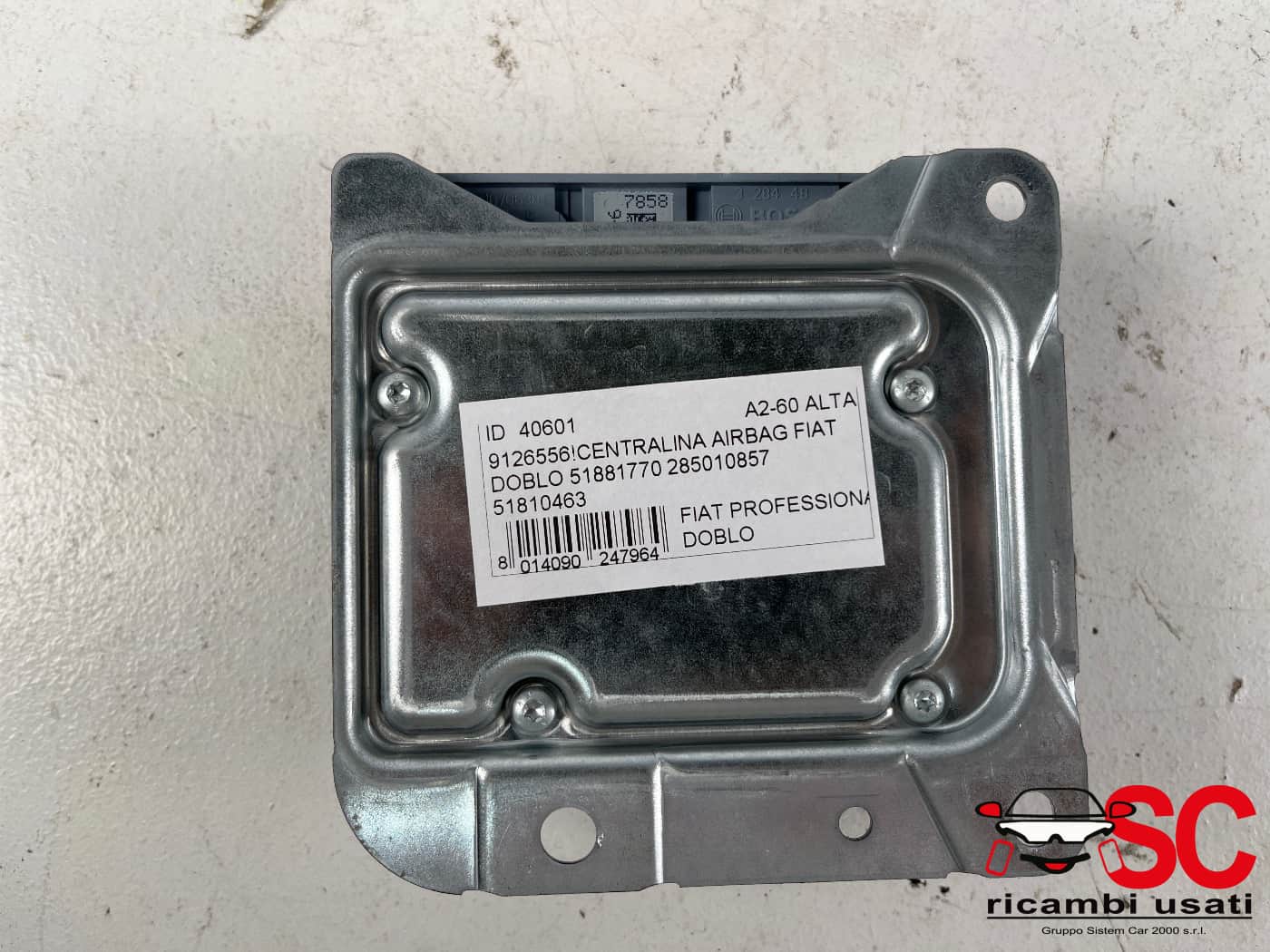 Centralina Airbag Fiat Doblo 51881770 51810463 - 40601 Centralina Airbag Fiat Doblo 51881770 51810463 - 40601