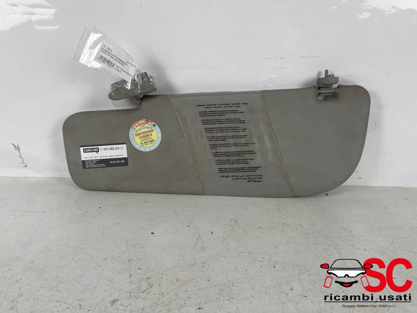 Aletta Parasole Sinistra Fiat Doblo - 40602 Aletta Parasole Sinistra Fiat Doblo - 40602