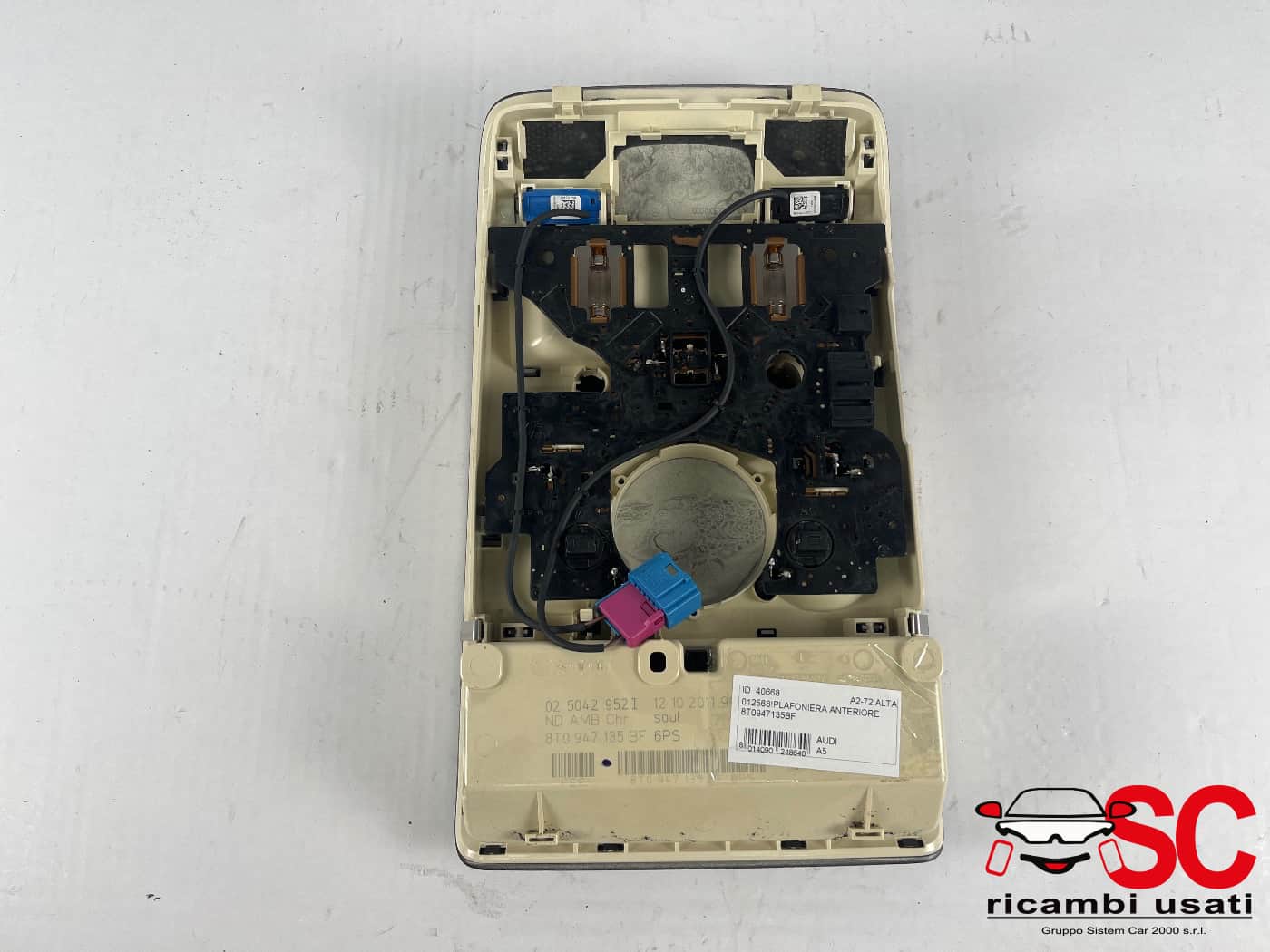 Plafoniera Luce Interna Anteriore Audi A5 8T0947135BF - 40668 Plafoniera Luce Interna Anteriore Audi A5 8T0947135BF - 40668