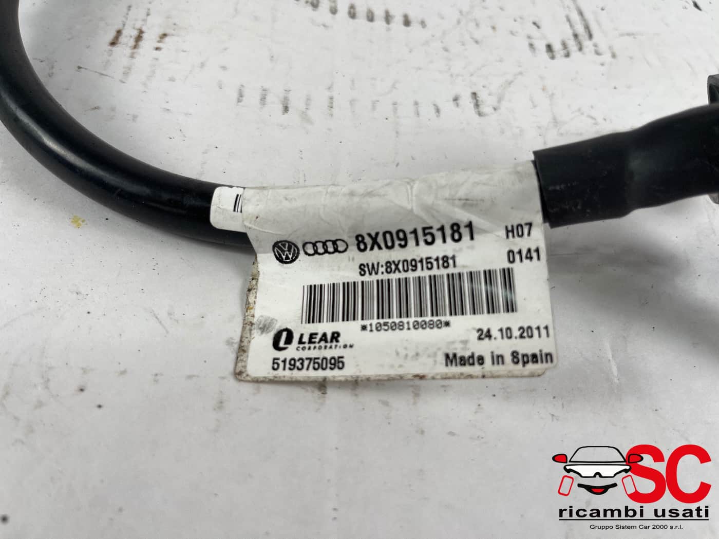 Cavo Batteria Audi A5 8X0915181 - 40782 Cavo Batteria Audi A5 8X0915181 - 40782
