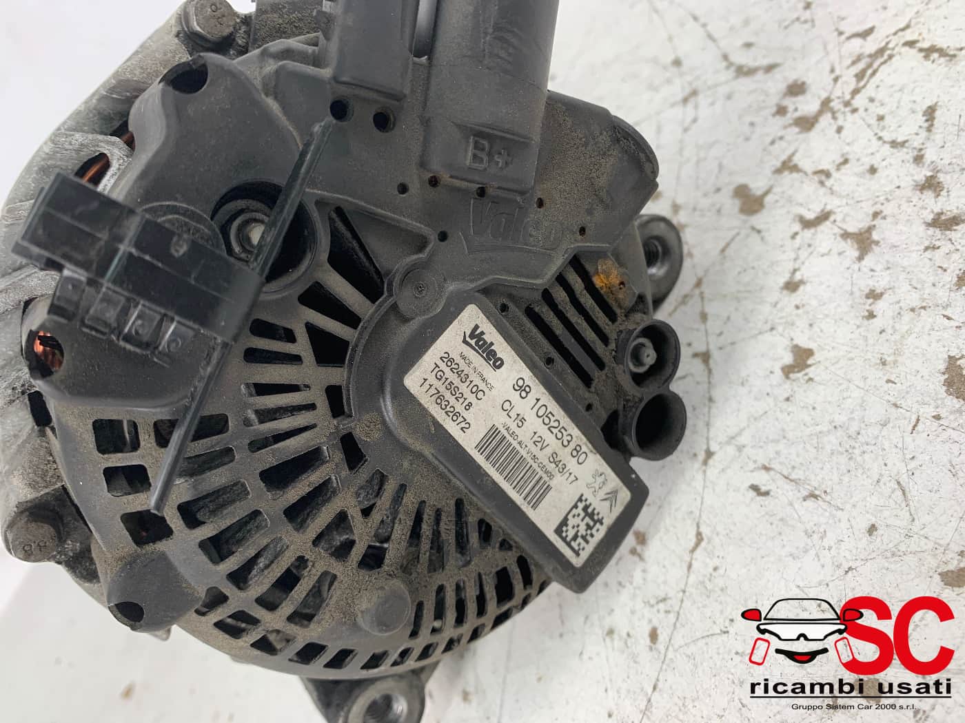 Alternatore Peugeot 2008 1.6 Hdi 9810525380 - 41832 Alternatore Peugeot 2008 1.6 Hdi 9810525380 - 41832
