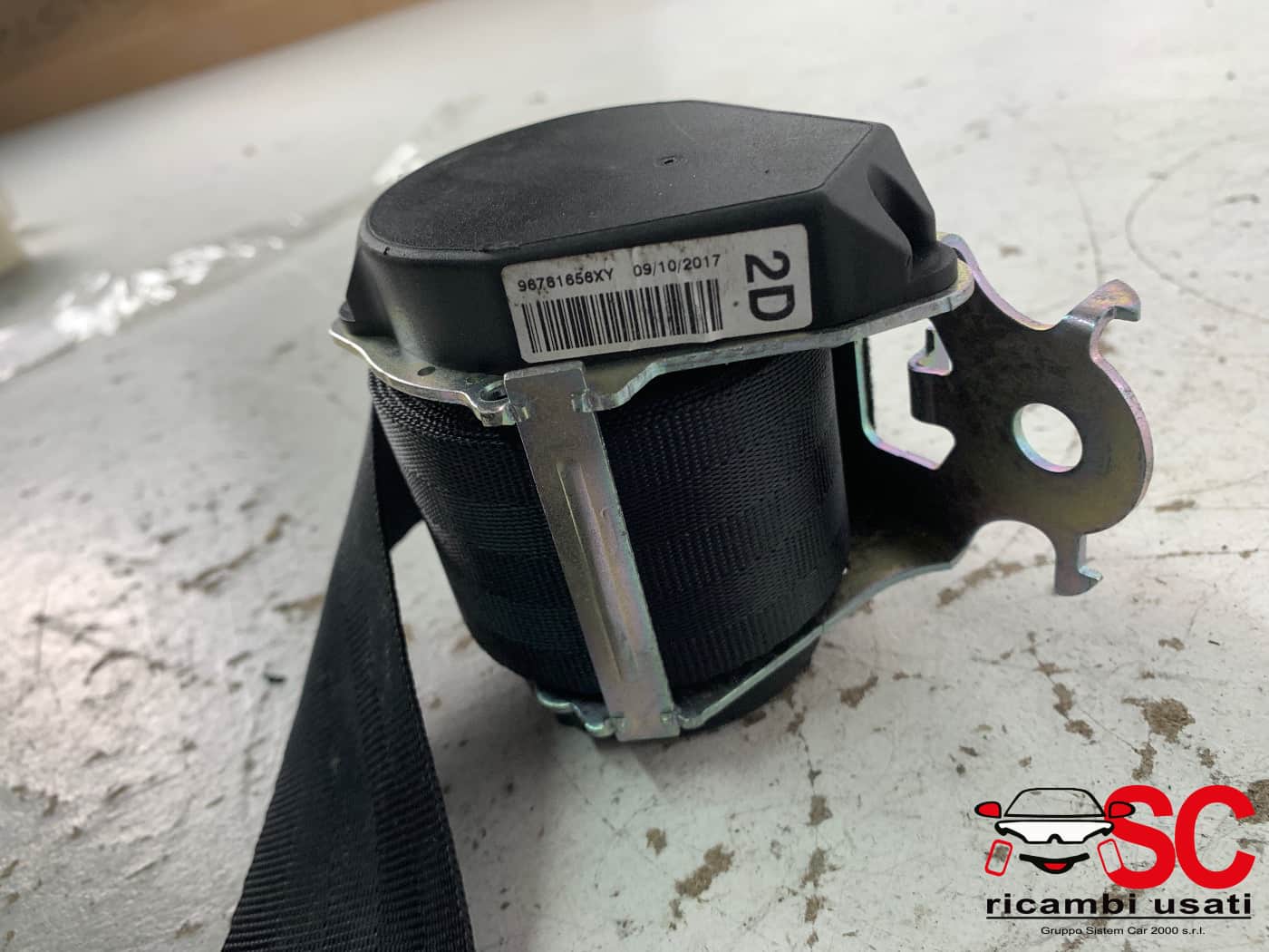 Cintura Di Sicurezza Posteriore Dx Peugeot 2008 96781658XY - 41837 Cintura Di Sicurezza Posteriore Dx Peugeot 2008 96781658XY - 41837