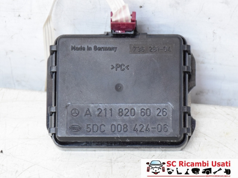 SENSORE PIOGGIA MERCEDES Classe E Berlina W211 A2118206026 (02>07)