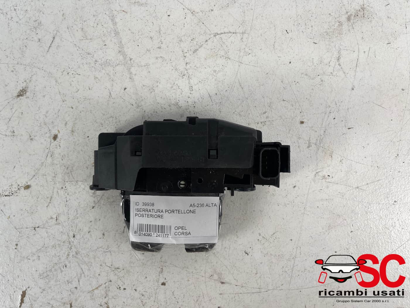 SERRATURA PORTELLONE POSTERIORE OPEL Corsa F Serie 9816195380 (19>)