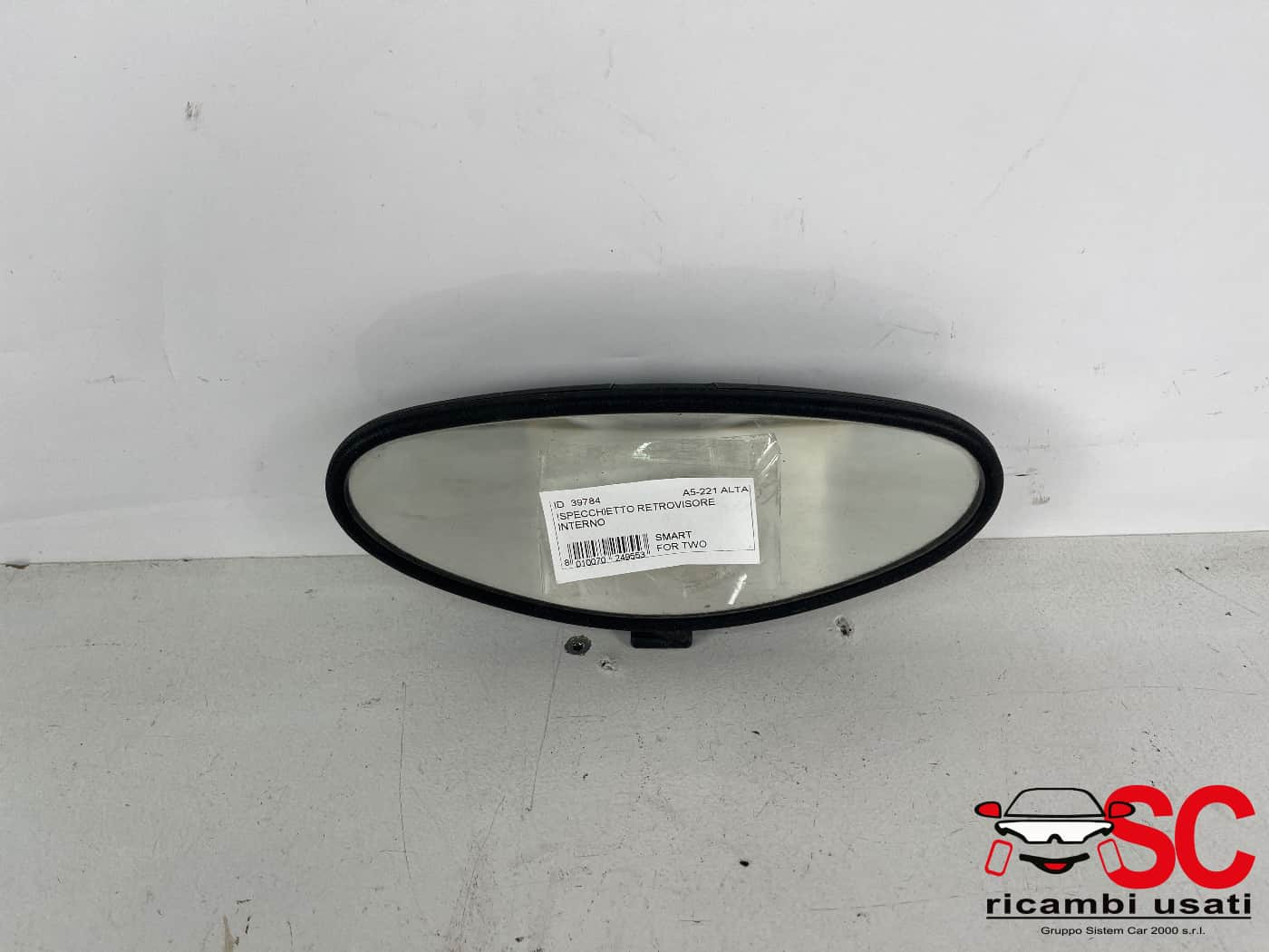 SPECCHIETTO RETROVISORE INTERNO SMART Fortwo Coupé (W451) (07>15)