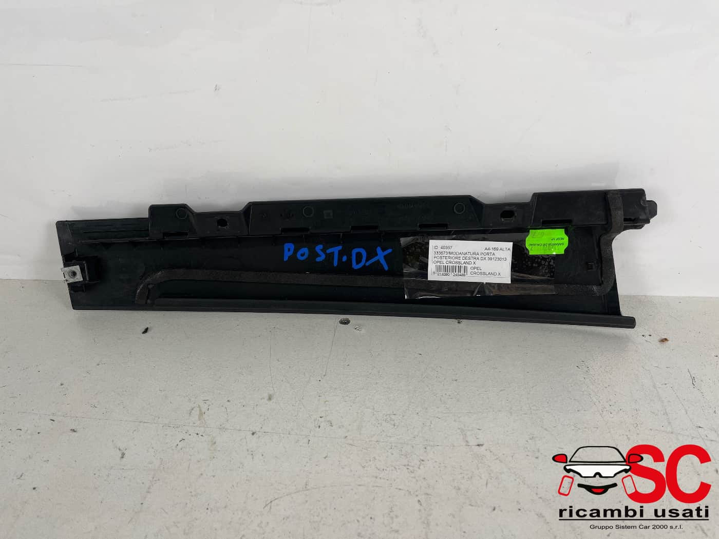 MODANATURA PORTA POSTERIORE DX OPEL Crossland Serie (X) 39123013 (17>)