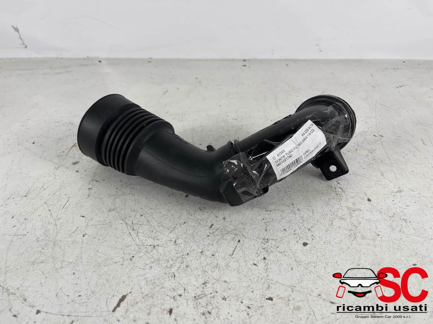 9801021780 9801021780 TUBO ASPIRAZIONE FILTRO ARIA OPEL Crossland Serie (X) diesel