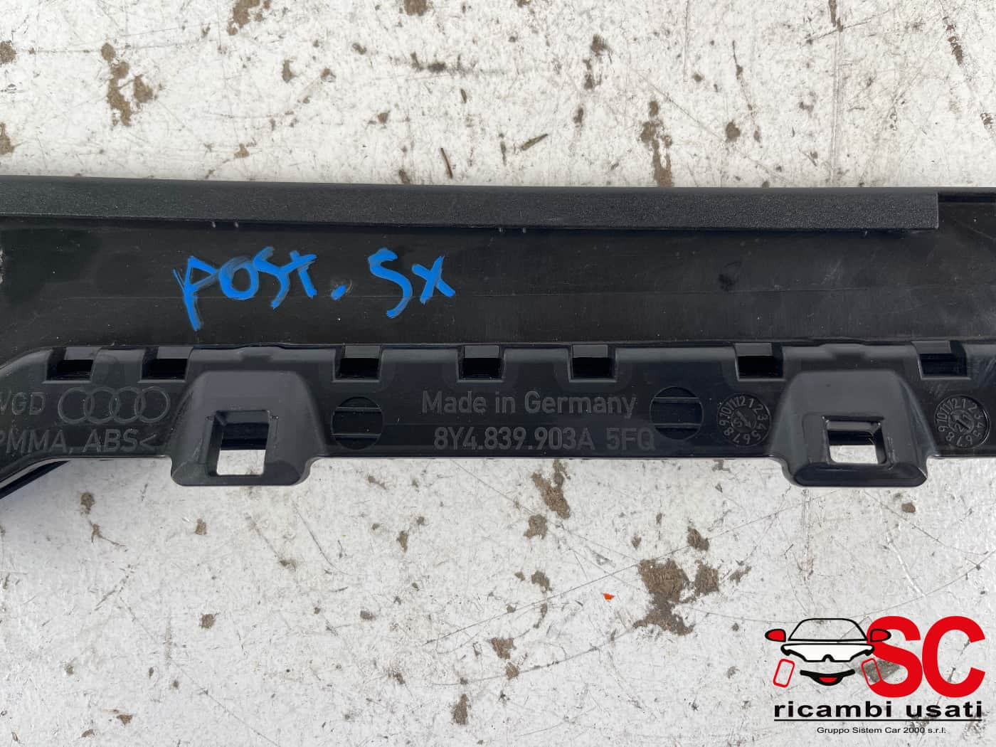 MODANATURA PORTA POSTERIORE SX AUDI A3 Sportback (8YA) 8Y4839903A (19>)