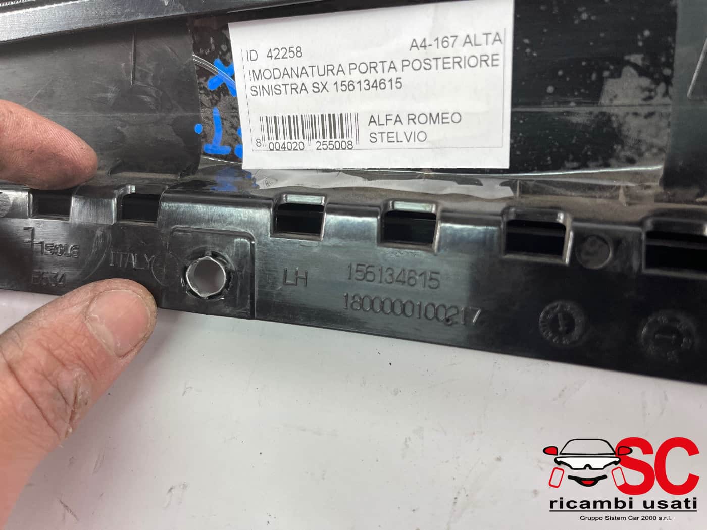 Modanatura Porta Posteriore Alfa Romeo Stelvio 156134615 - 42258