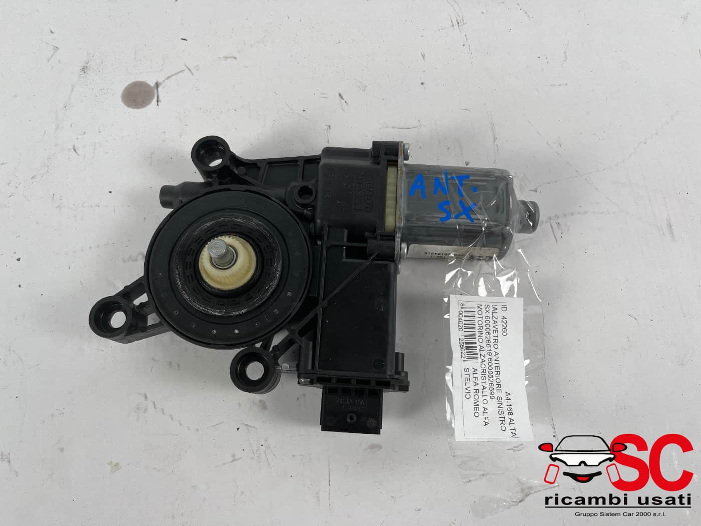 Alzavetro Anteriore Sinistro Alfa Romeo Stelvio 6000626599 0130822069 - 42260