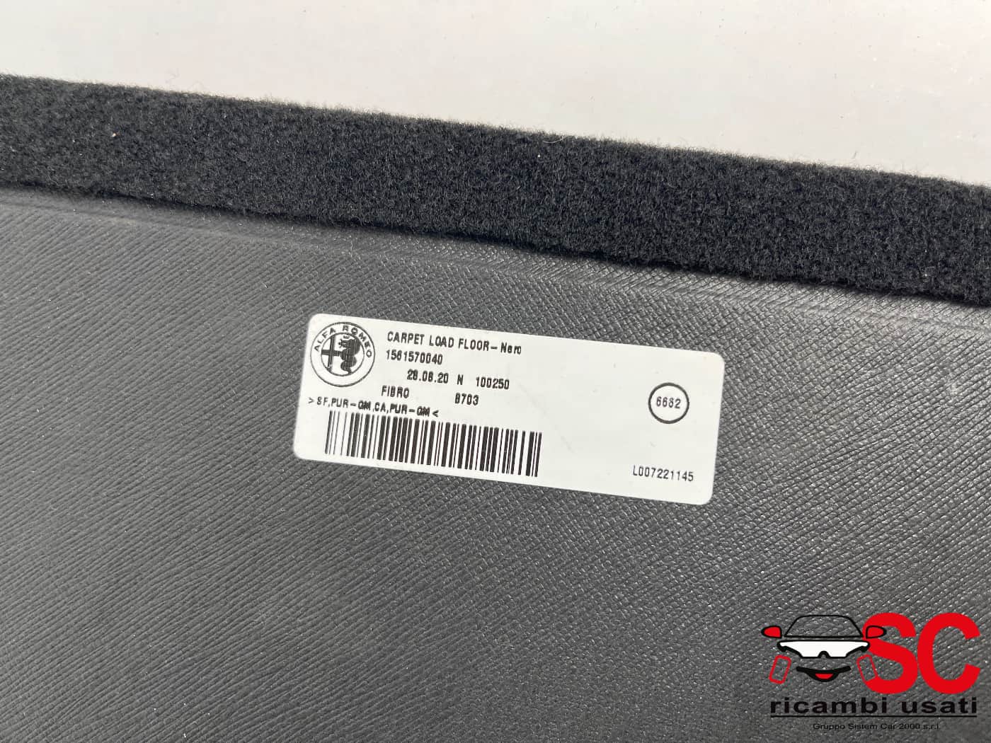 Rivestimento Fondo Baule Alfa Romeo Stelvio 156129461 156157004 156170253 - 42304