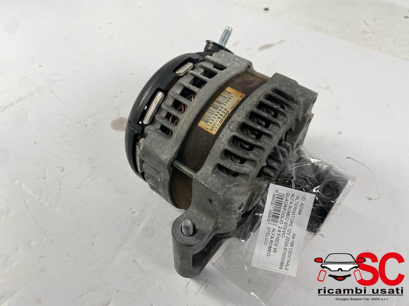 Alternatore Alfa Romeo Stelvio 2.9 V6 Benzina 670050868 - 42344
