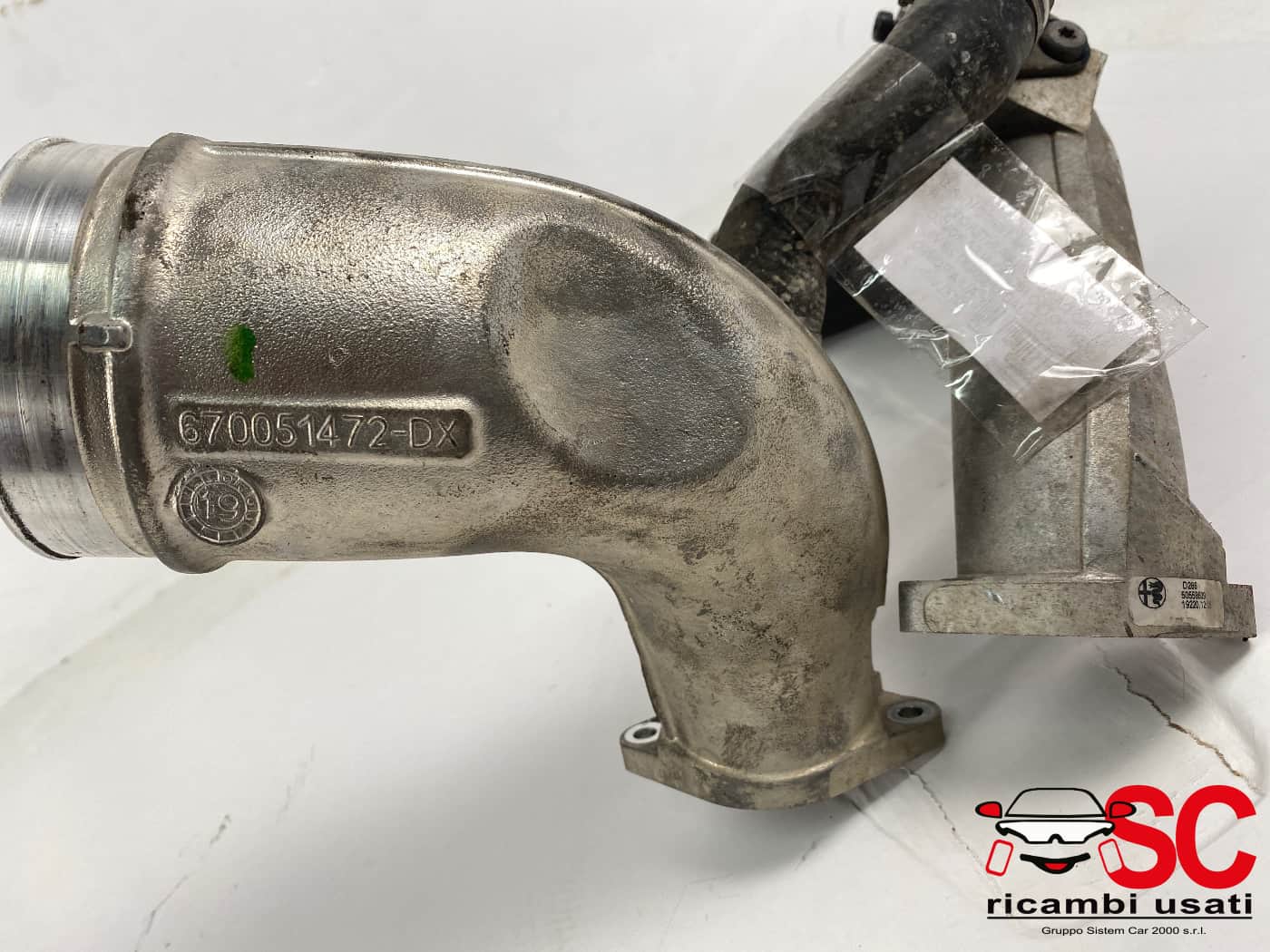 Tubo Turbina Destra Stelvio Quadrifoglio 2.9 V6 670051472 50558609 - 42353