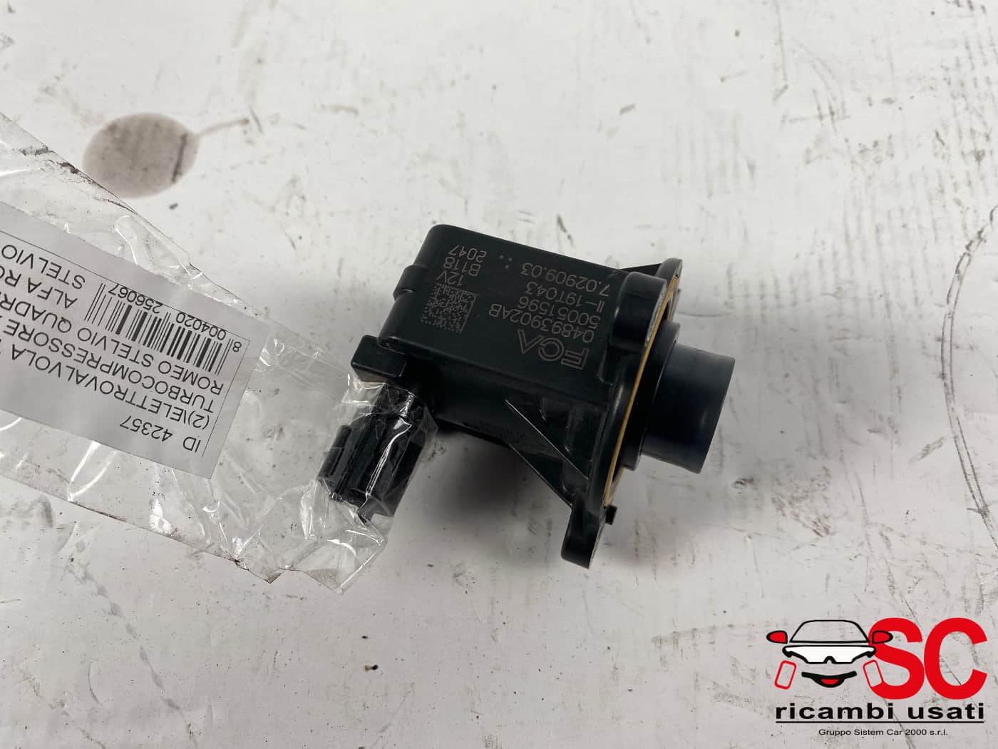 Valvola Turbocompressore Stelvio Quadrifoglio 50051596 50539432 - 42357 Valvola Turbocompressore Stelvio Quadrifoglio 50051596 50539432 - 42357