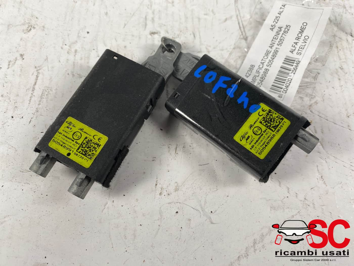 AMPLIFICATORE ANTENNA ALFA ROMEO Stelvio Serie (949_) 50548988 (16>)