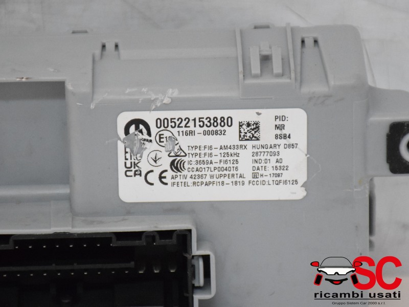 Body Computer Fiat New Panda 52215388 52183204 - 36799 Body Computer Fiat New Panda 52215388 52183204 - 36799