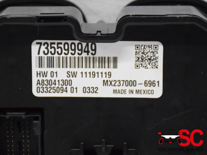 Centralina Comandi Clima Bi-Zona Fiat New Panda 735599949 735693016 - 36802