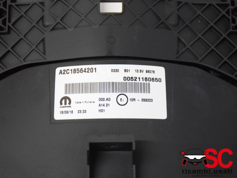 Quadro Strumenti Fiat 500l 52190095 52116065 - 36909 Quadro Strumenti Fiat 500l 52190095 52116065 - 36909