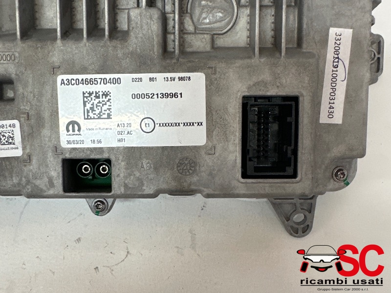 Quadro Strumenti Fiat 500 Elettrica 52139961 52229684 - 37072