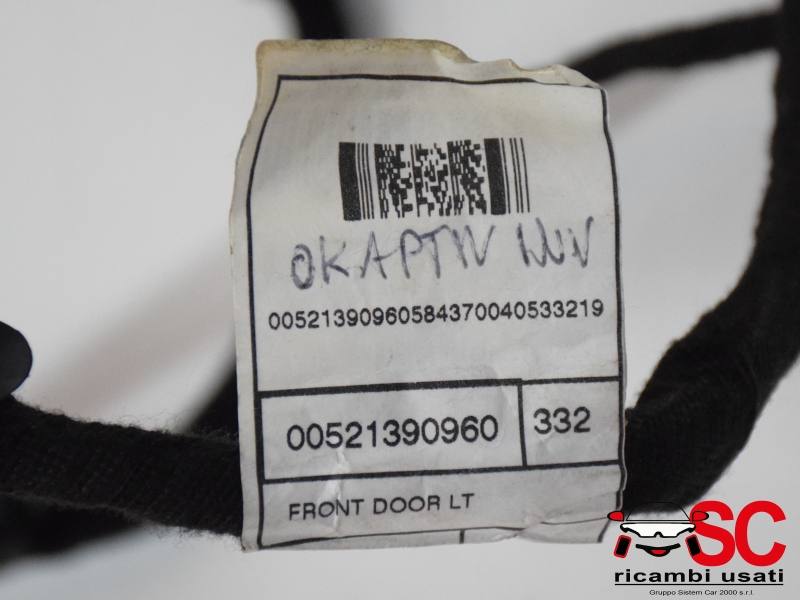 Cablaggio Porta Anteriore Sinistra Fiat 500 Ev 52139096 52183724 - 37080