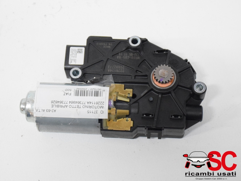 Motorino Tetto Apribile Fiat 500 Ev Elettrica 2226114A 77364964 - 37115 Motorino Tetto Apribile Fiat 500 Ev Elettrica 2226114A 77364964 - 37115