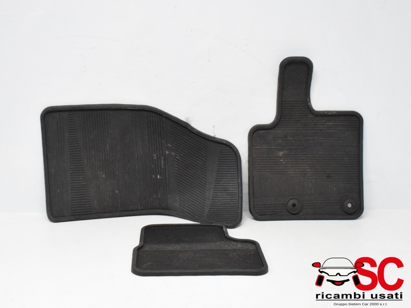 Tappeti Pavimento In Gomma Fiat 500 Ev Elettrica 50290341 50290342 - 37126