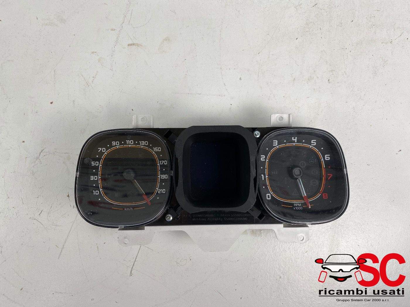 Quadro Strumenti Fiat New Panda 1.2 Benzina 52077799 - 37765 Quadro Strumenti Fiat New Panda 1.2 Benzina 52077799 - 37765