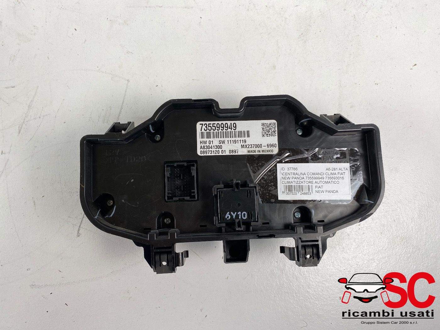 Centralina Comandi Clima Fiat New Panda 735599949 - 37766