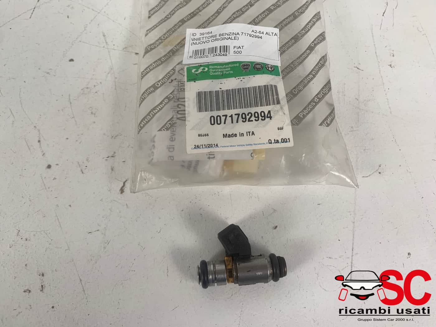 Iniettore Benzina Fiat 500 1.2 71792994 - 39164