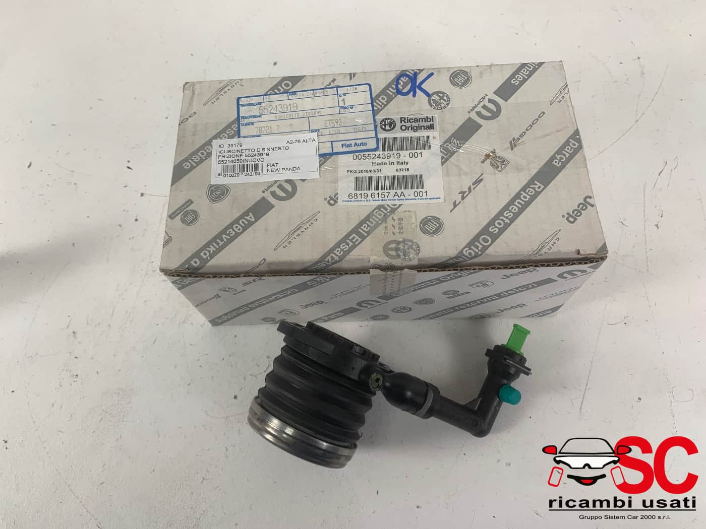 Cuscinetto Disinnesto Frizione Fiat New Panda 1.3 55243919 NUOVO ORIGINALE - 39179