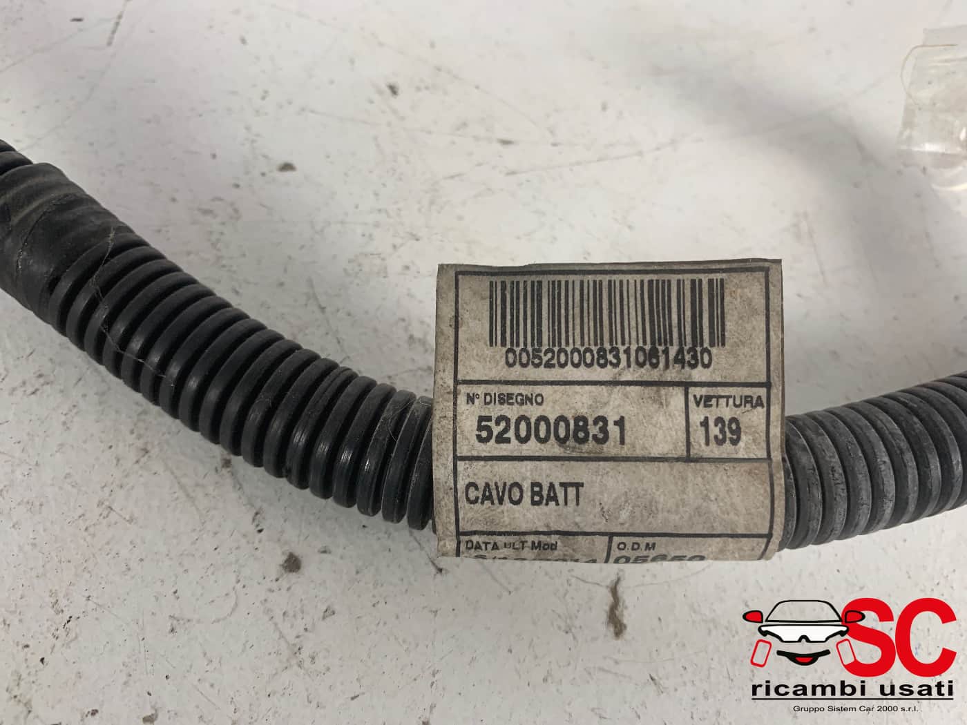 Cavo Batteria Fiat New Panda 1.3 Multijet 52000831 - 39255