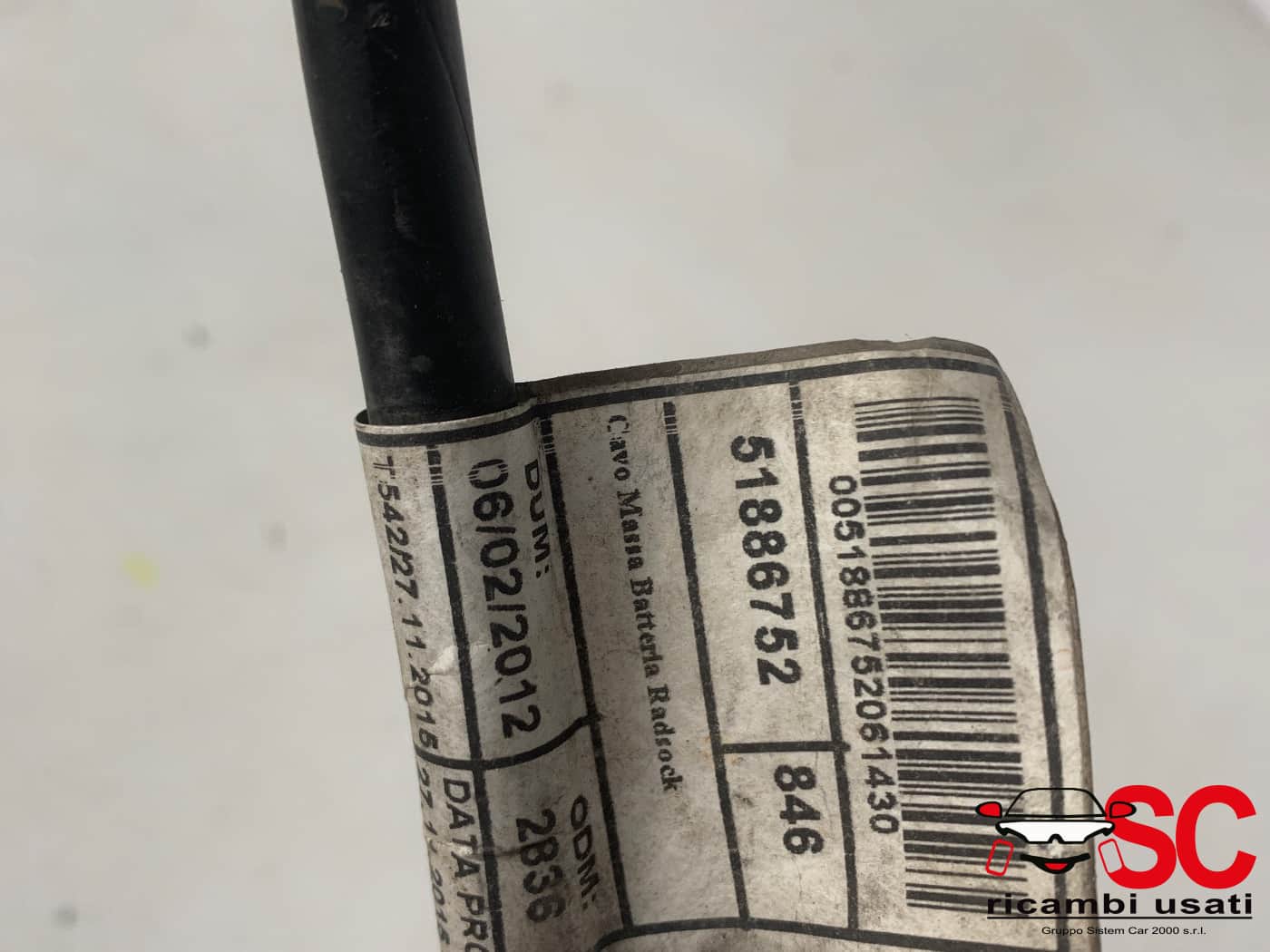 Cavo Batteria Fiat New Panda 1.3 Multijet 51886752 52137680 - 39282 Cavo Batteria Fiat New Panda 1.3 Multijet 51886752 52137680 - 39282