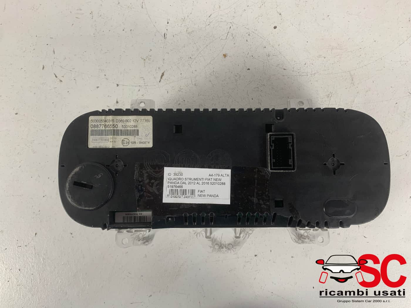 QUADRO STRUMENTI FIAT Panda 3° Serie 52010288 (12>)