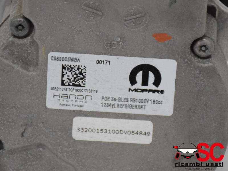 52113751 52113751 COMPRESSORE ARIA CONDIZIONATA FIAT 500 Serie Elettrica elettrica