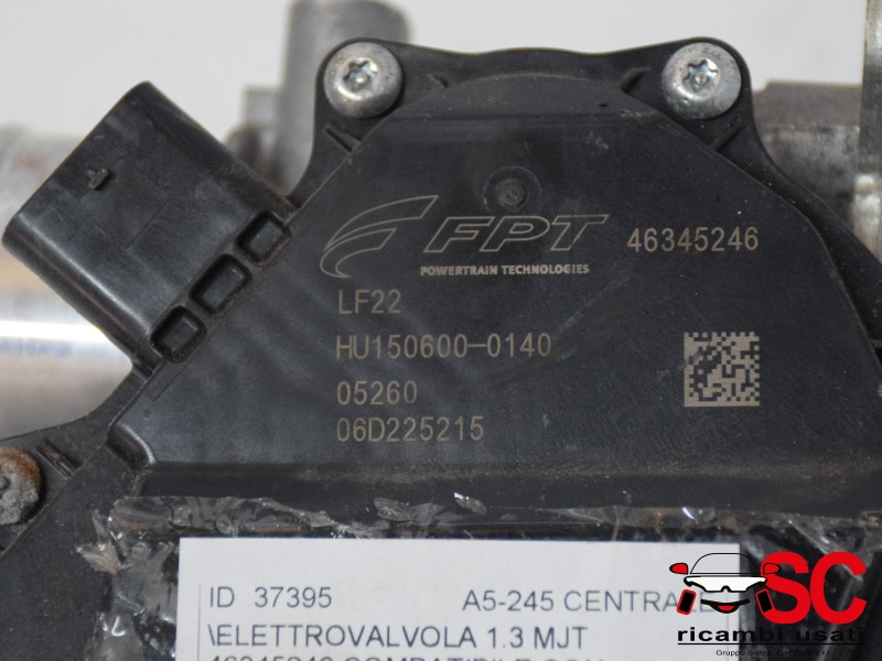 Elettrovalvola Fiat Professional Fiorino 1.3 Mjt 46345246 - 37395 Elettrovalvola Fiat Professional Fiorino 1.3 Mjt 46345246 - 37395