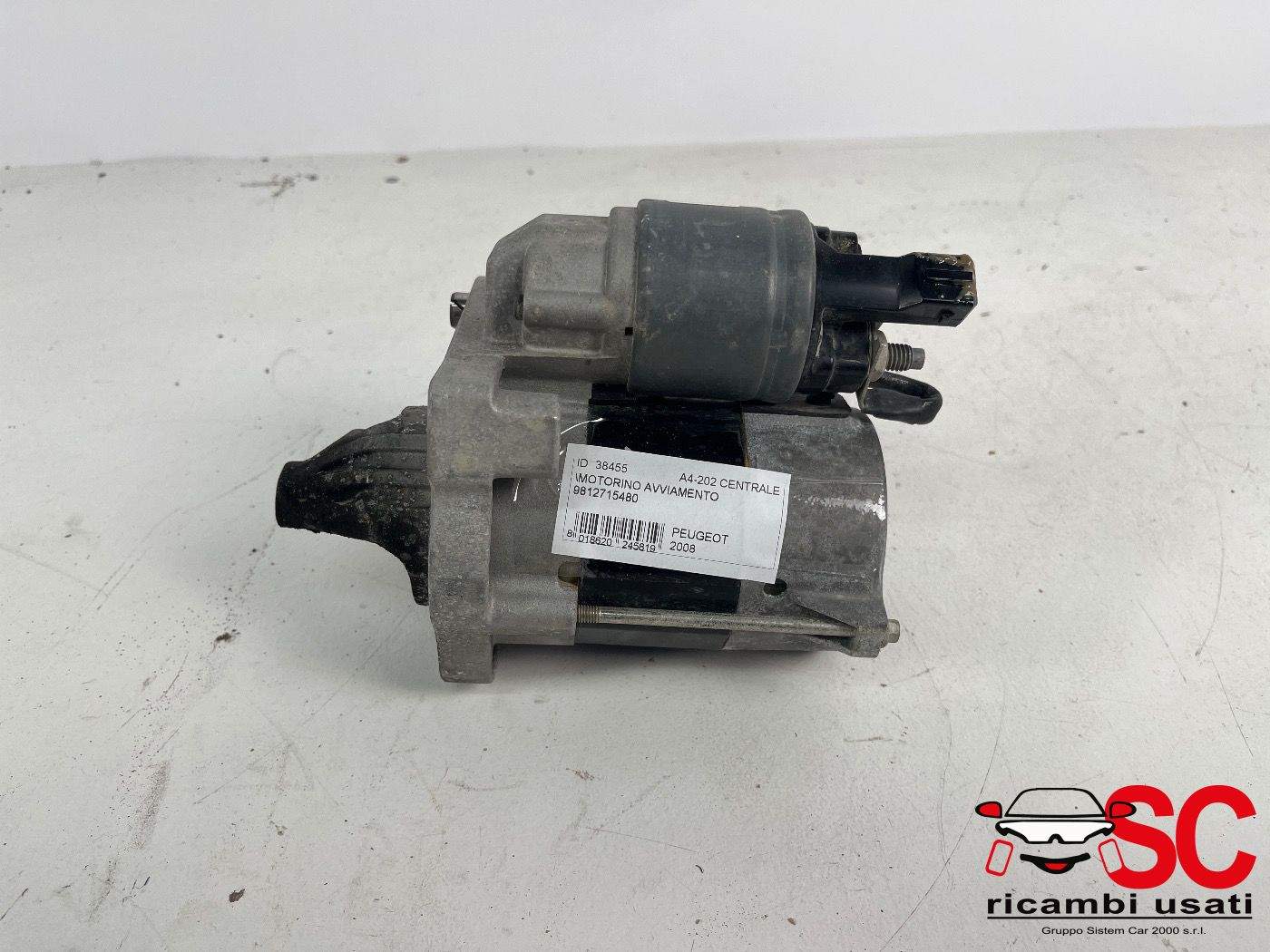 Motorino Avviamento Peugeot 2008 9812715480 - 38455 Motorino Avviamento Peugeot 2008 9812715480 - 38455