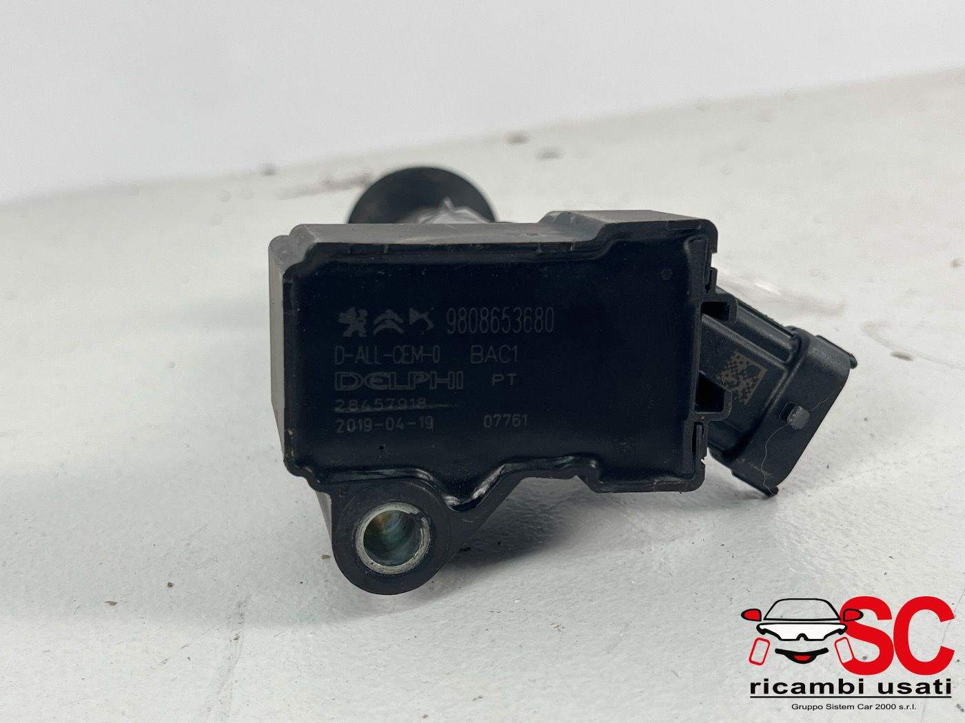 Bobina Accensione Peugeot 2008 1.2 Benzina 9808653680 - 38466