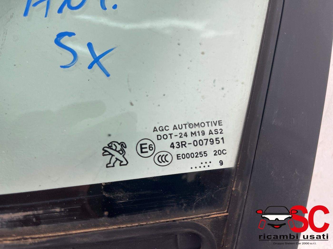 Vetro Fisso Anteriore Sinistro Peugeot 2008 9801476080 - 38472