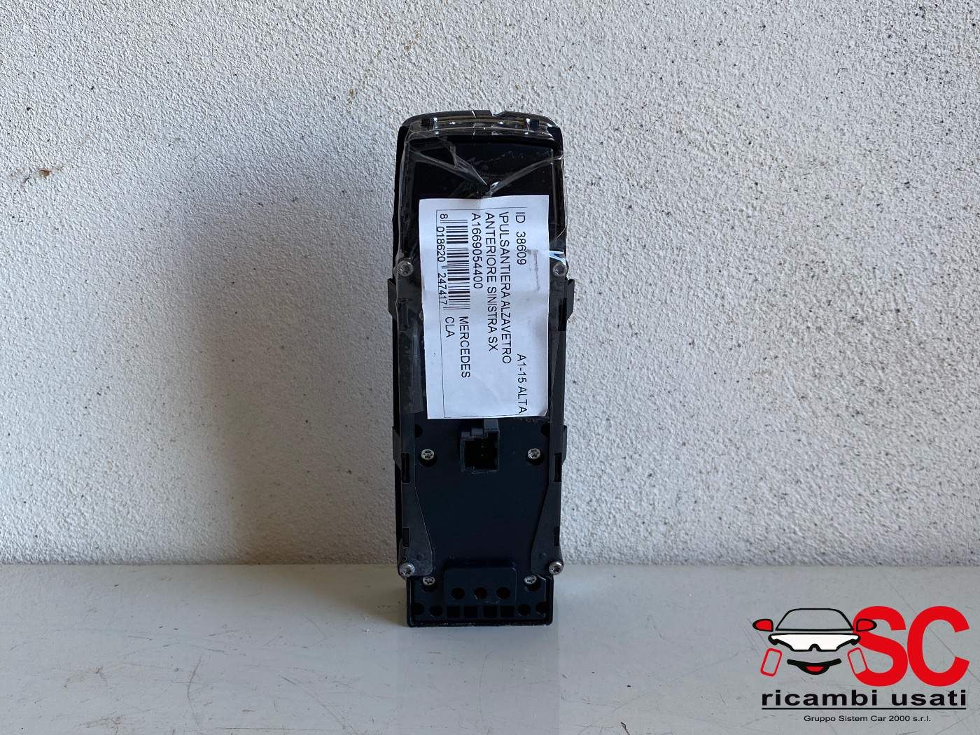Pulsantiera Alzavetro Anteriore Sx Mercedes Cla A1669054400 - 38609 Pulsantiera Alzavetro Anteriore Sx Mercedes Cla A1669054400 - 38609