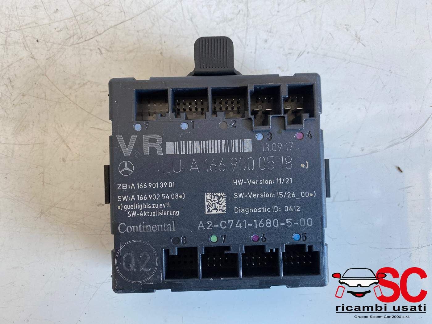 Centralina Porta Anteriore Destra Mercedes Cla A1669000518 - 38613 Centralina Porta Anteriore Destra Mercedes Cla A1669000518 - 38613