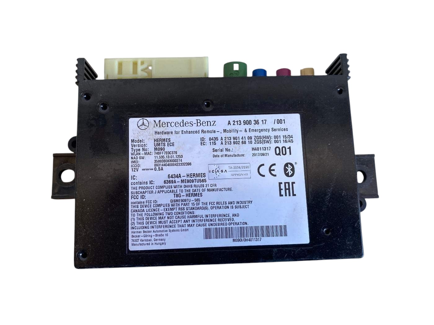 Centralina Bluetooth Mercedes Cla W117 A2139003617 - 38653 Centralina Bluetooth Mercedes Cla W117 A2139003617 - 38653