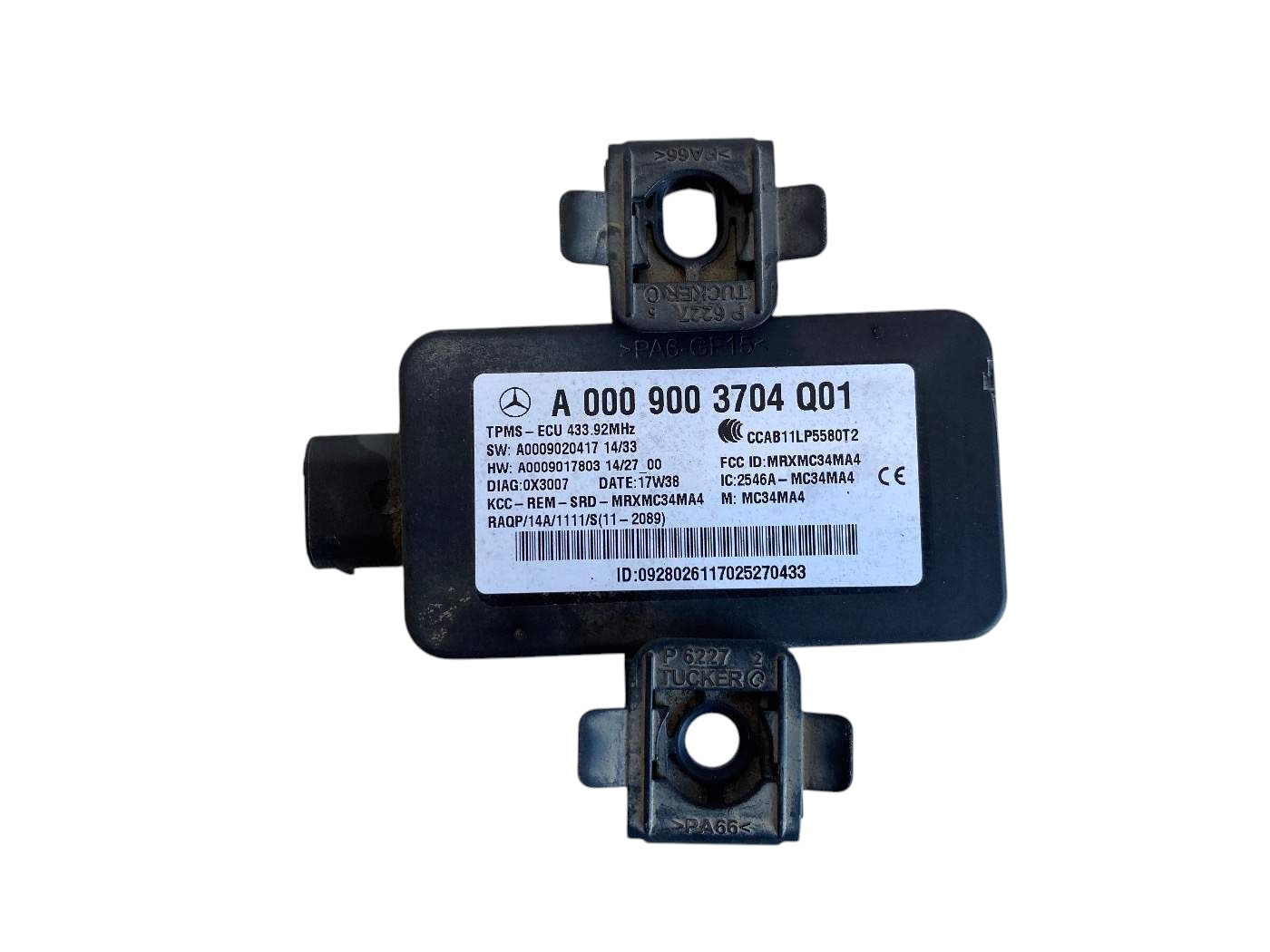 Centralina Pressione Pneumatici Mercedes Cla W117 A0009003704 - 38656