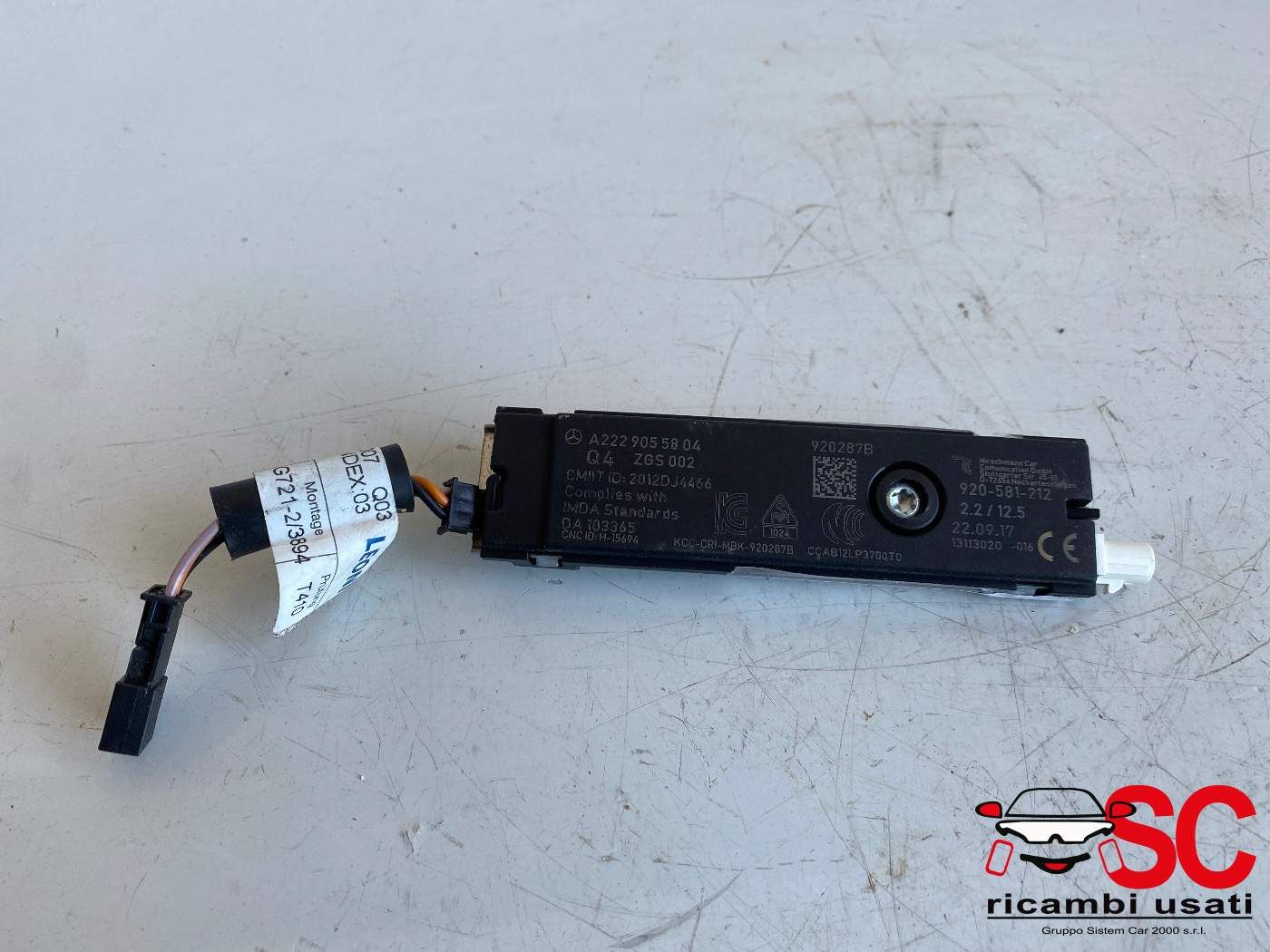 Amplificatore Antenna Mercedes Cla W117 A2229055804 - 38667